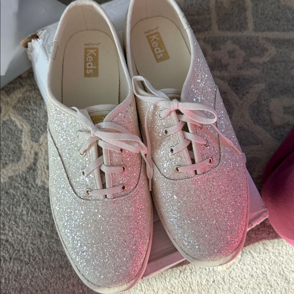 Keds Women's Sparkling Sneakers - Cream